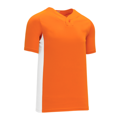 Athletic Knit One Button Pro Placket Performance Baseball Jersey (BA1343)